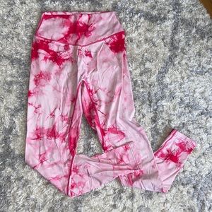 Balance Athletica hibiscus tie dye leggings